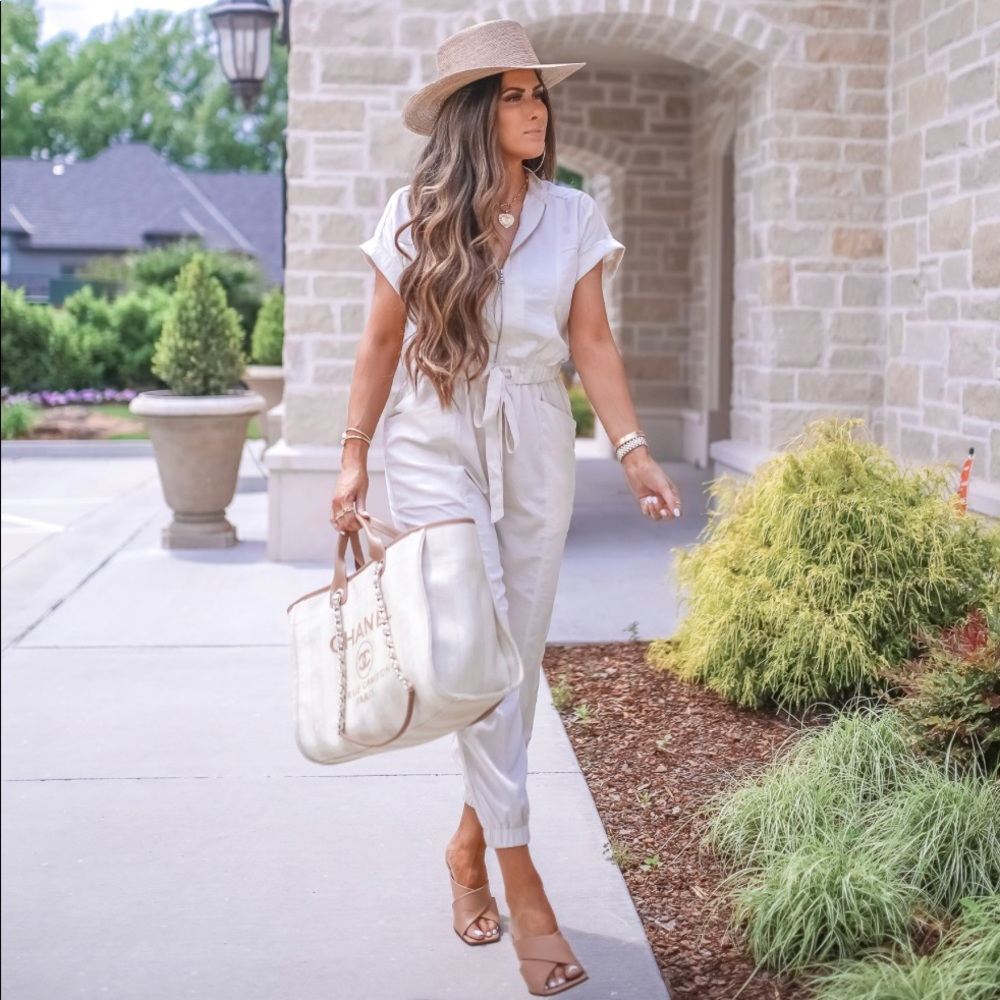 EXPRESS Ivory Jumpsuit